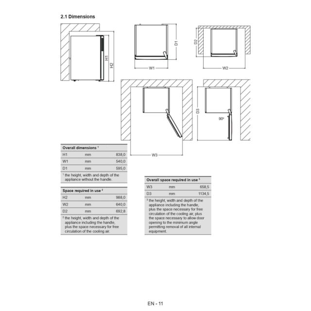 Hotpoint H55ZM1120BUK Freestanding Freezer