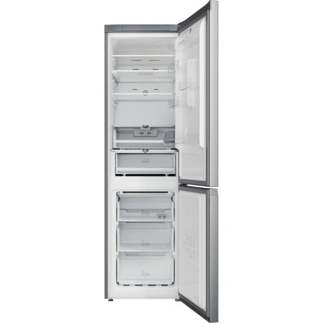 Hotpoint H9X94TSX2 59.6cm 70/30 Total Frost Free Fridge Freezer - Silver