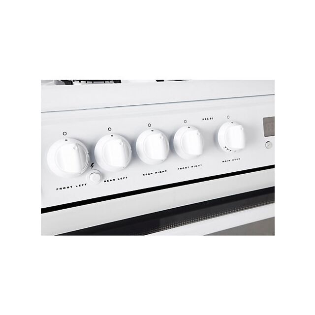 Hotpoint HAG60P 60cm Double Oven Gas Cooker White