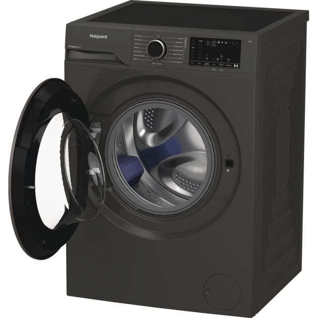 Hotpoint HB93GCAREUK A-30%, 9Kg, 1400 Rpm, Large Black, -, Ds7, Fabric Care, Colorcare, Pet Hair Car