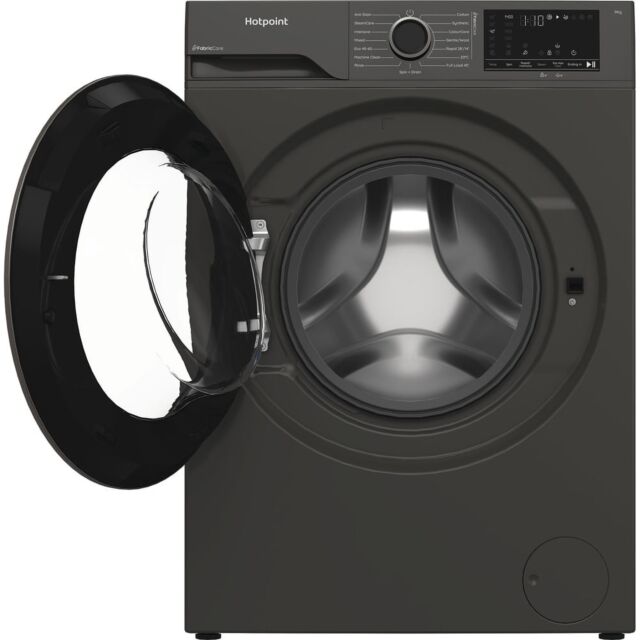 Hotpoint HB93GCAREUK A-30%, 9Kg, 1400 Rpm, Large Black, -, Ds7, Fabric Care, Colorcare, Pet Hair Car