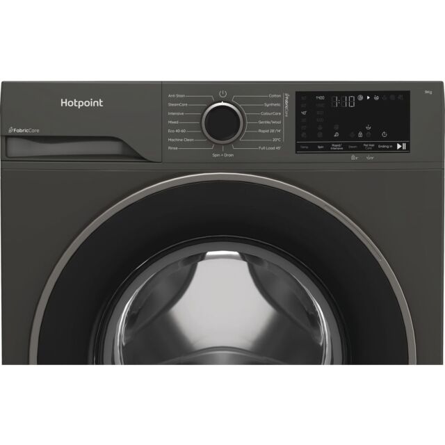 Hotpoint HB93GCAREUK A-30%, 9Kg, 1400 Rpm, Large Black, -, Ds7, Fabric Care, Colorcare, Pet Hair Car