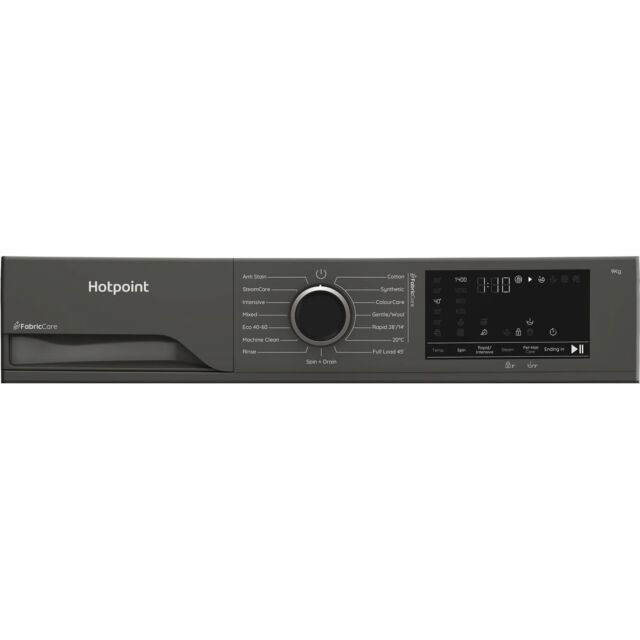 Hotpoint HB93GCAREUK A-30%, 9Kg, 1400 Rpm, Large Black, -, Ds7, Fabric Care, Colorcare, Pet Hair Car