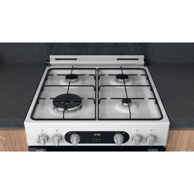 Hotpoint HD67G02CCW 60cm Double Gas Cooker