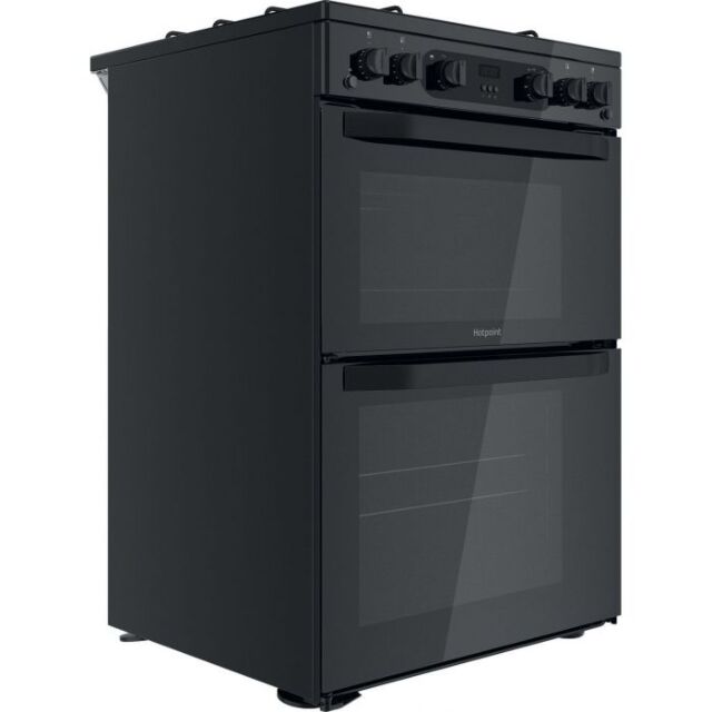 Hotpoint HDM67G0CMB 60cm Gas Cooker - Black