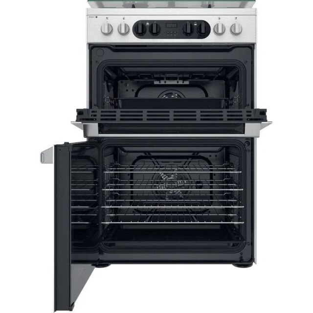 Hotpoint HDM67G8C2CXUK 60cm Dual Fuel Cooker - Silver