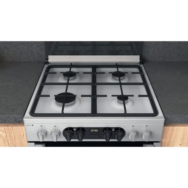 Hotpoint HDM67G8C2CXUK 60cm Dual Fuel Cooker - Silver