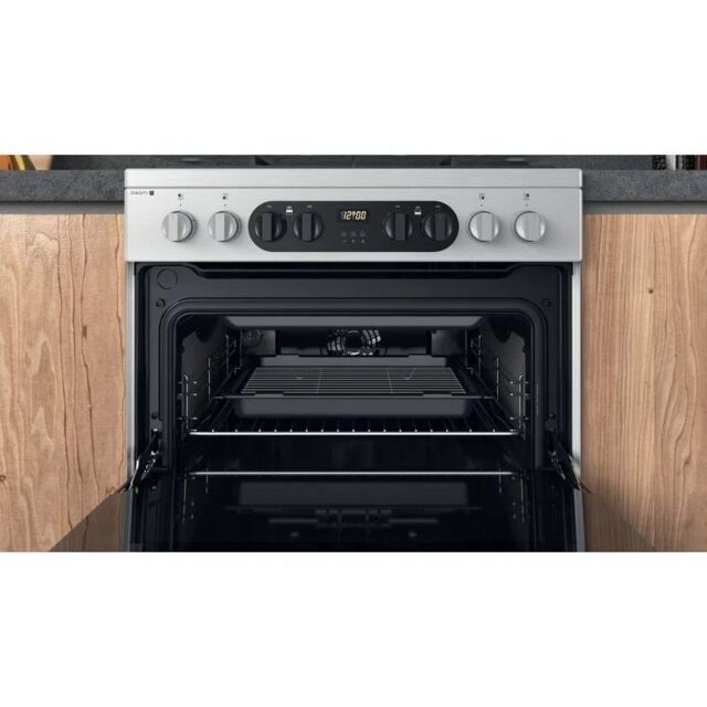 Hotpoint HDM67G8C2CXUK 60cm Dual Fuel Cooker - Silver