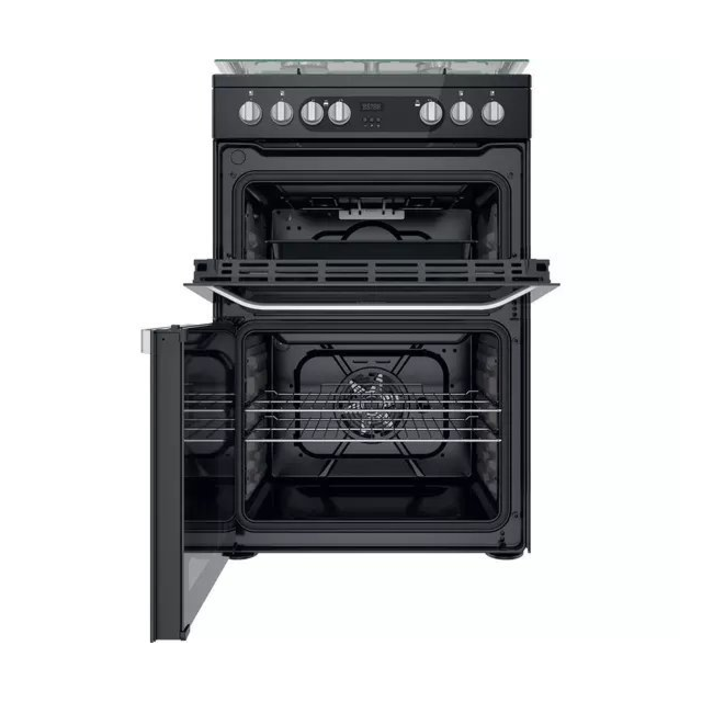 Hotpoint HDM67G9C2CB 60 cm Dual Fuel Cooker - Black
