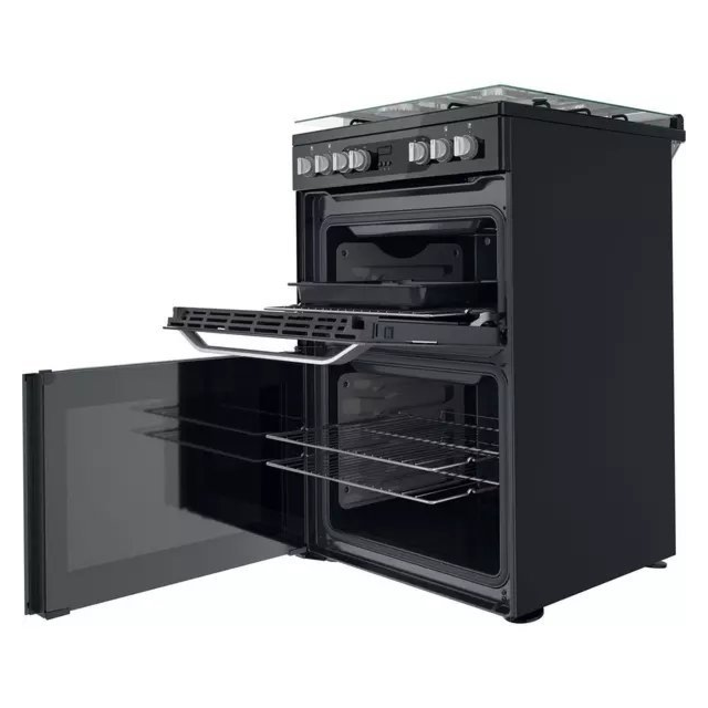 Hotpoint HDM67G9C2CB 60 cm Dual Fuel Cooker - Black