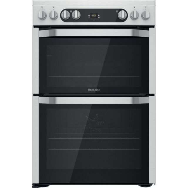 Hotpoint HDM67V9HCX/UK Freestanding Electric Cooker Double Oven With Solar Plus Grill In Stainless S