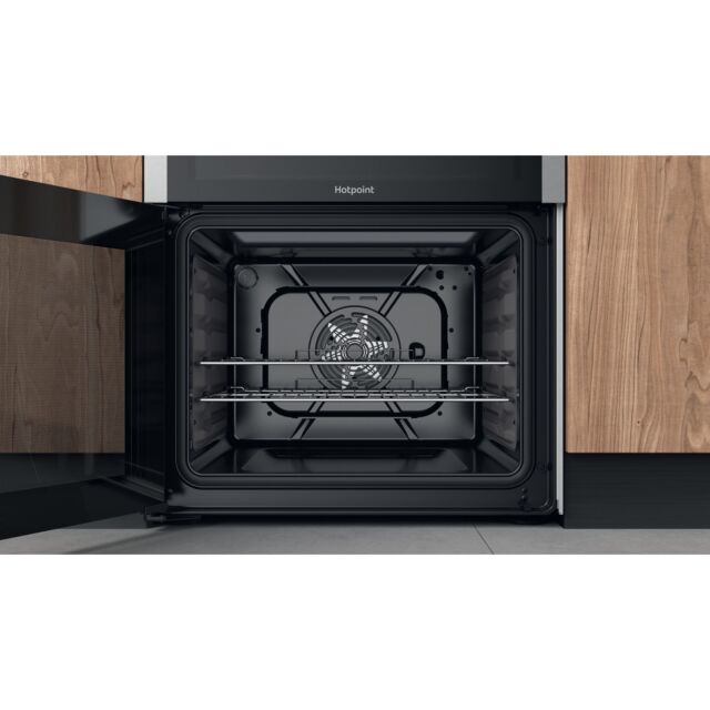 Hotpoint HDM67V9HCX/UK Freestanding Electric Cooker Double Oven With Solar Plus Grill In Stainless S