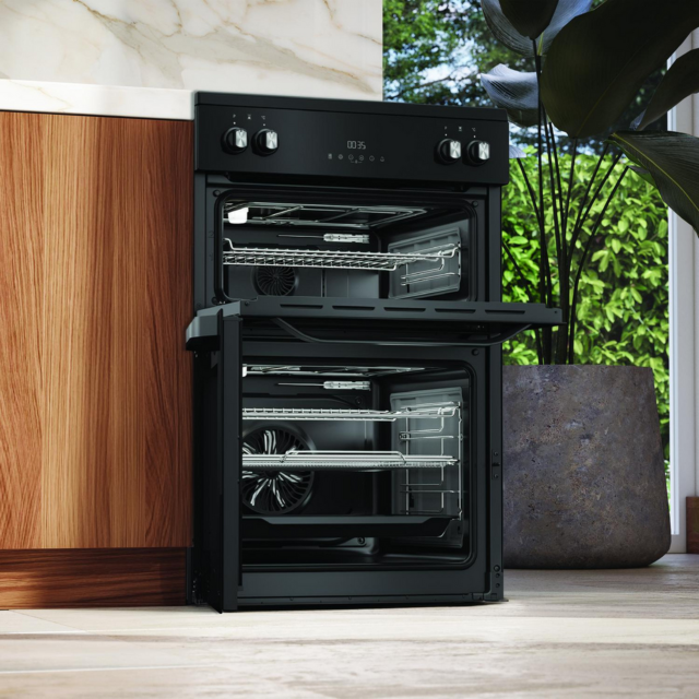 Hotpoint HDME6VDC2AB 60cm Double Oven Electric Cooker