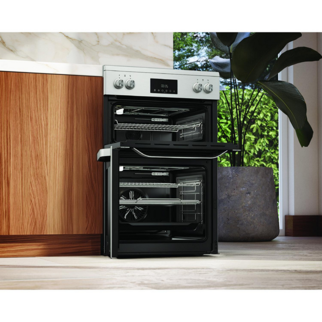 Hotpoint HDME6VDC2AX 60cm Double Oven Electric Cooker