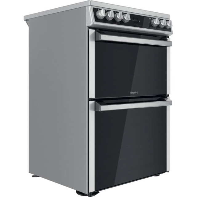 Hotpoint HDT67V9H2CX 60cm Ceramic Double Electric Cooker