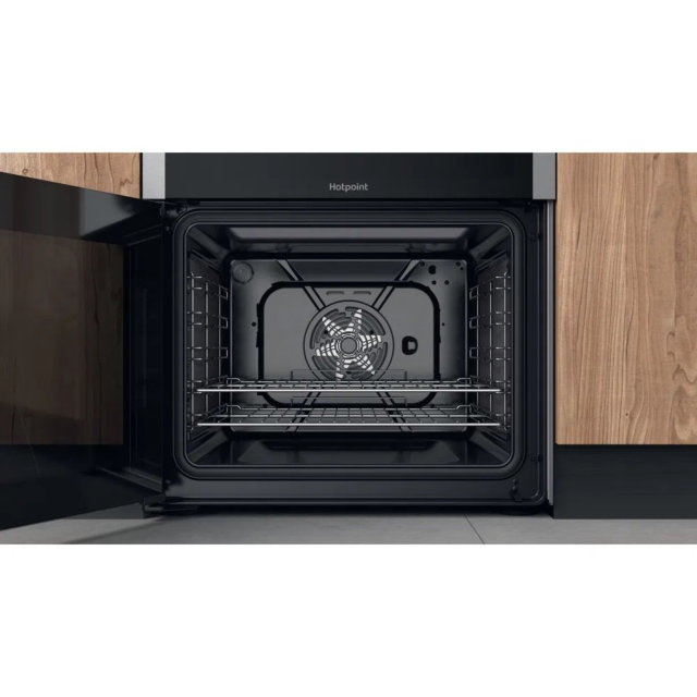 Hotpoint HDT67V9H2CX 60cm Ceramic Double Electric Cooker
