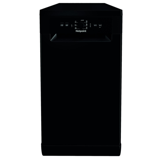 Hotpoint HF9E1B19BUK Freestanding Slimline Dishwasher Black