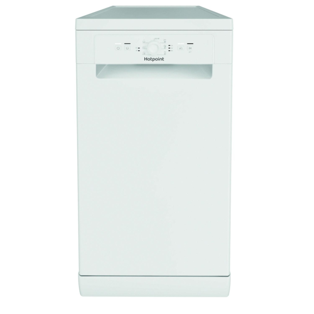 Hotpoint HF9E1B19UK Freestanding Slimline Dishwasher White