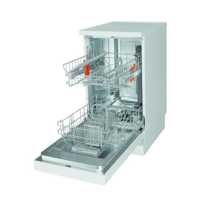 Hotpoint HF9E1B19UK Freestanding Slimline Dishwasher White