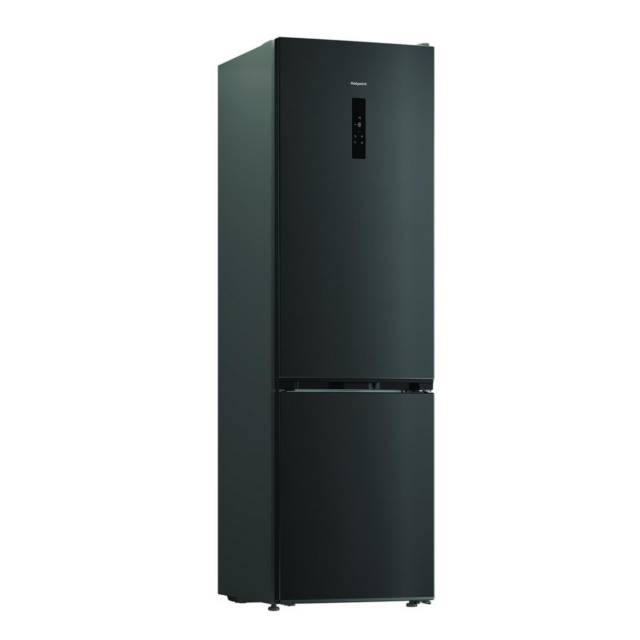 Hotpoint HPK26413XR6UKE 59.5cm 70/30 Fridge Freezer Black Steel