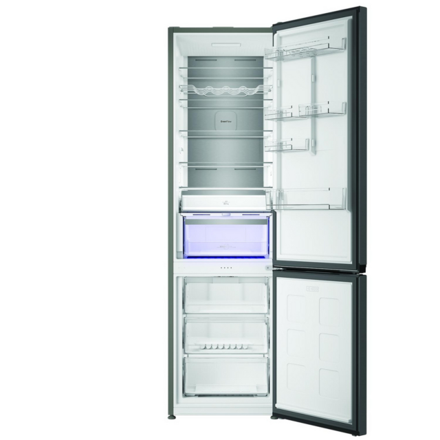 Hotpoint HPK26413XR6UKE 59.5cm 70/30 Fridge Freezer Black Steel