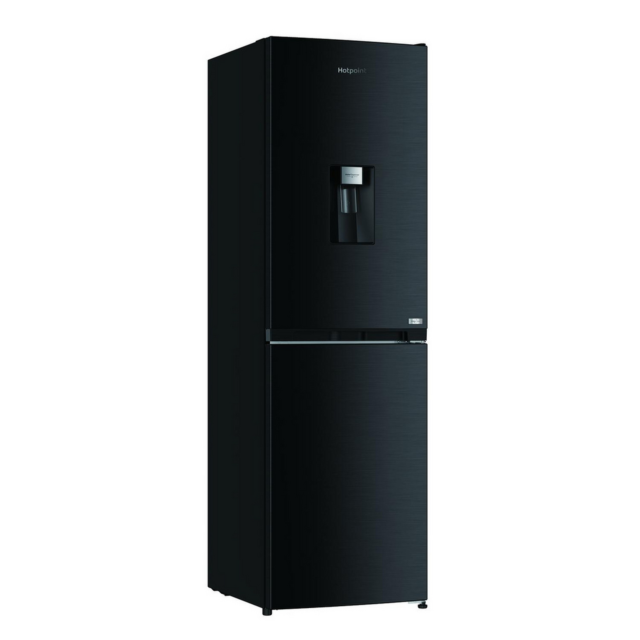 Hotpoint HPKF3241WXR4UK 54.5cm 50/50 Fridge Freezer Black Steel