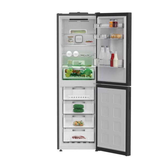 Hotpoint Dual No Frost Fridge Freezer 66.1cm Inox