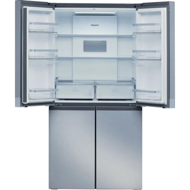 Hotpoint HQ9B1L1 90.8cm 60/40 Frost Free American Style Fridge Freezer - Inox