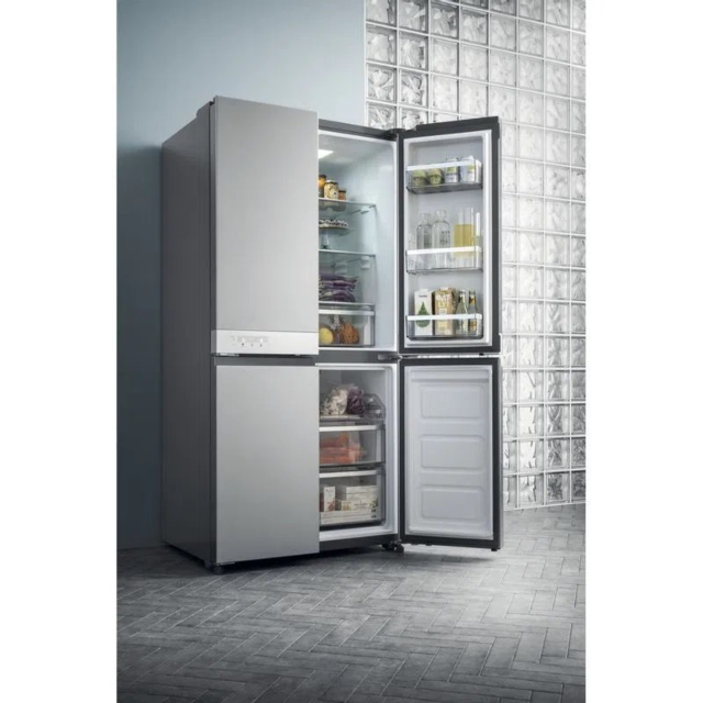 Hotpoint HQ9B1L1 90.8cm 60/40 Frost Free American Style Fridge Freezer - Inox