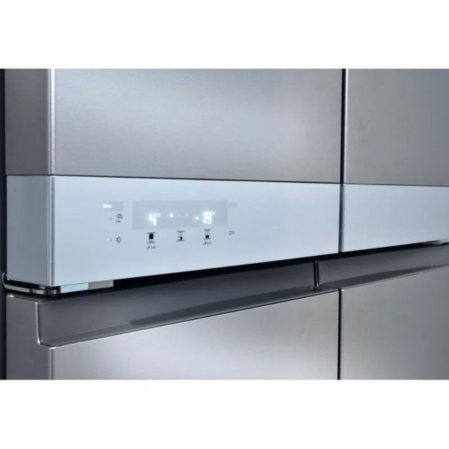 Hotpoint HQ9B1L1 90.8cm 60/40 Frost Free American Style Fridge Freezer - Inox