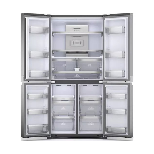 Hotpoint HQ9M2L 90.5cm Side By Side Fridge Freezer - Stainless Steel