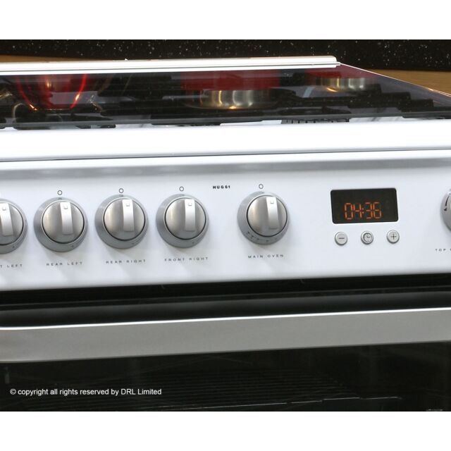 Hotpoint hug61p 60cm Double Oven Gas Cooker White