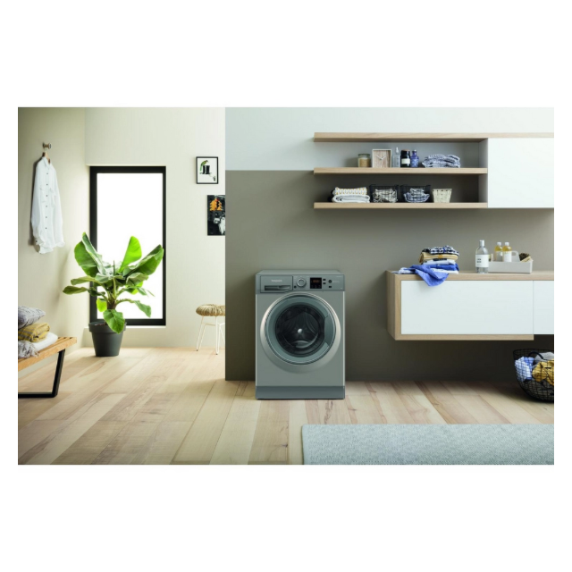 Hotpoint NSWF946GGUK A Energy, 9KG, 1400RPM, Graphite, Inverter Motor, Small Digit, Antistain 40, Fu
