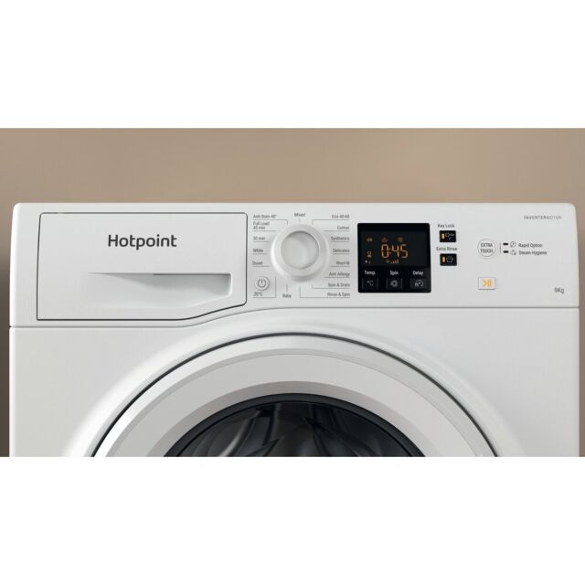 Hotpoint NSWM965CWUKN 9kg 1600 Spin Washing Machine - White