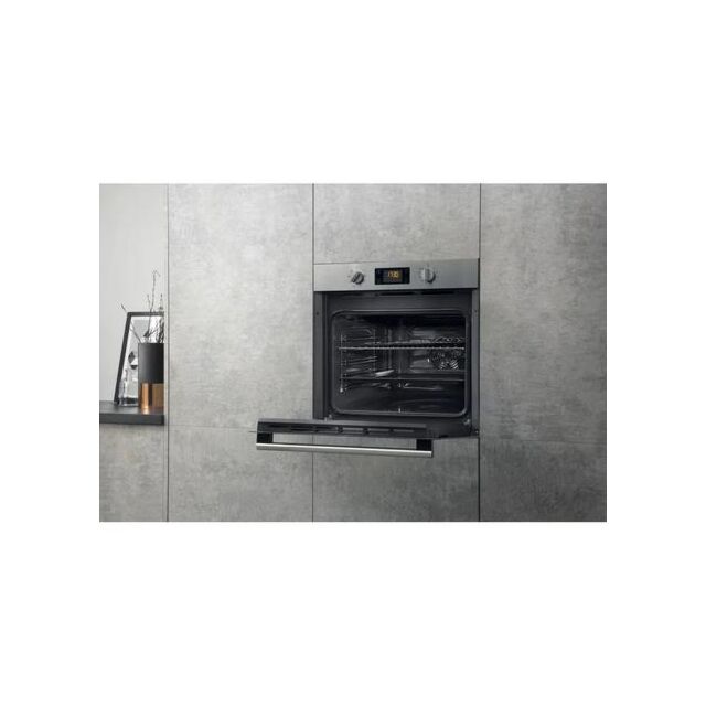 Hotpoint SA4544HIX 7 Function 71Ltr Single Electronic Oven. Multiflow Technology , Hydro , 2 Control