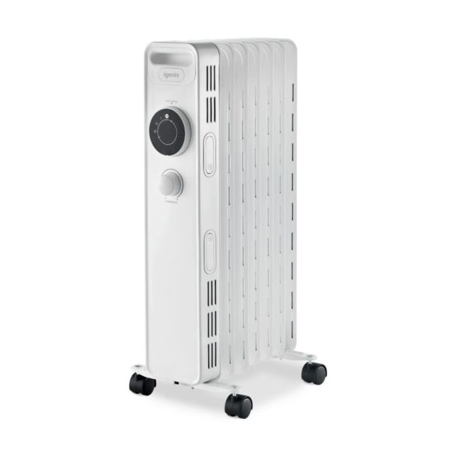 Igenix IG2615 Oil Filled Radiator 1500 Watt In White