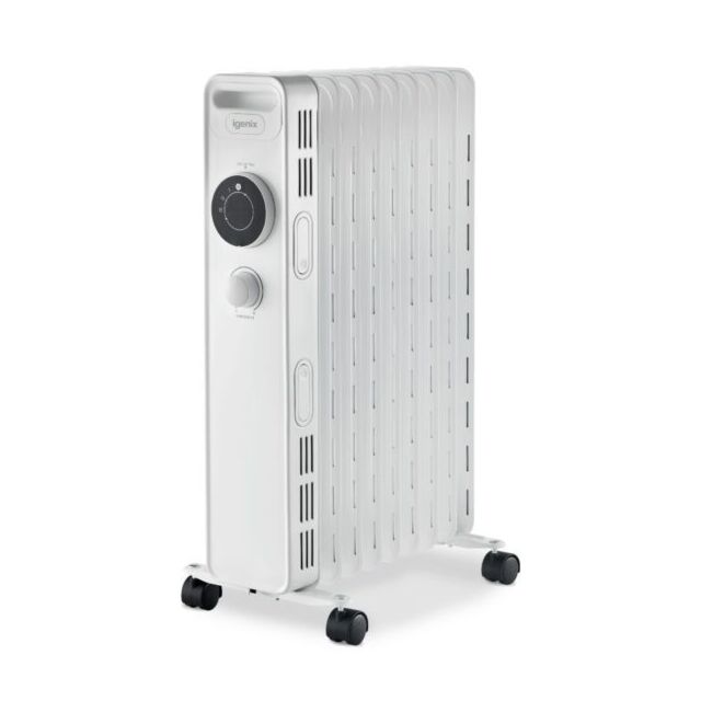 Igenix IG2620 Oil Filled Radiator 2000 Watt In White 