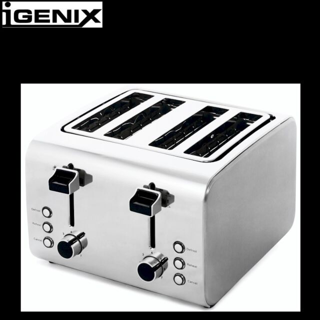 Igenix IG3204 4 Slice S/Steel Toaster