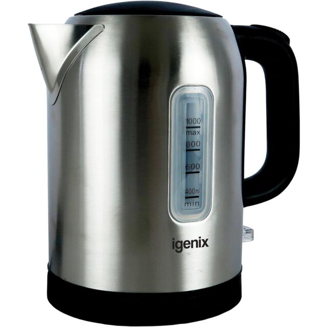 Igenix IGK01022SS 1 Litre Cordless Jug Kettle 