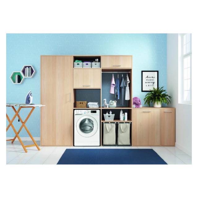 Indesit BWE81496XWVUK A Energy, 8KG, 1400RPM, White, Big Digit, Push & Go, Water Balance, Rapid Cycl