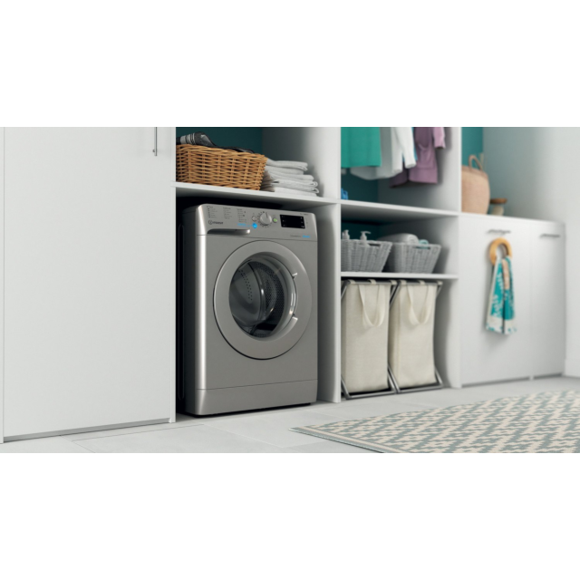 Indesit BWE91496XSUKN 9 kg 1400 Spin Washing Machine - Silver