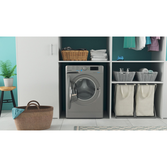 Indesit BWE91496XSUKN 9 kg 1400 Spin Washing Machine - Silver