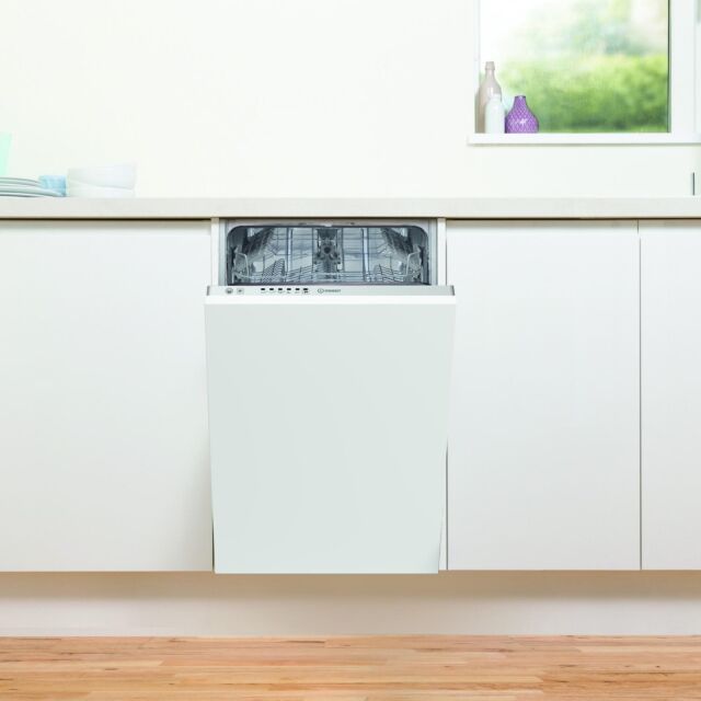 Indesit DI9E2B10UK Integrated Slimline Dishwasher - 9 Place Settings