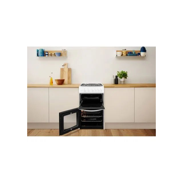 Indesit ID5G00KMWL Double Gas Cooker
