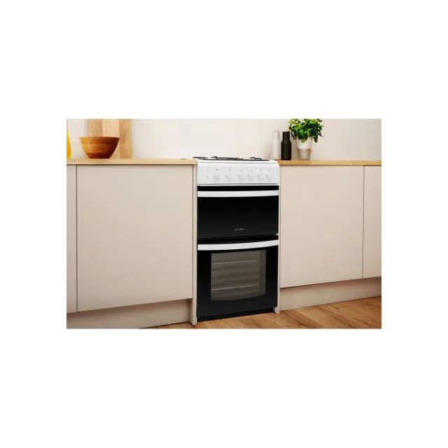 Indesit ID5G00KMWL Double Gas Cooker