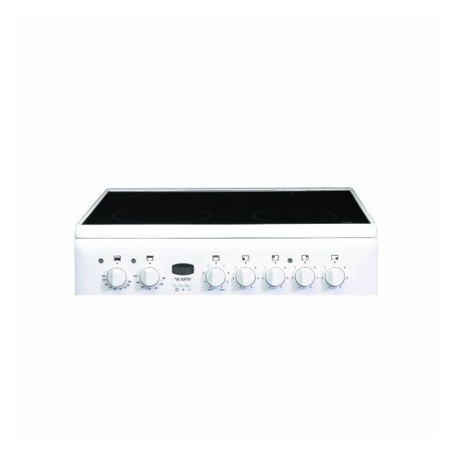 Indesit ID60C2WS Electric Cooker Ceramic Double Oven In White