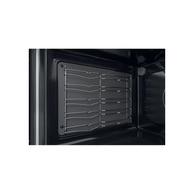 Indesit ID67G0MCBUK 60cm Double Oven Gas Cooker with Lid - Black