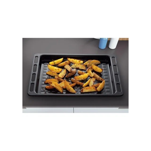 Indesit ID67G0MCXUK 60cm Double Oven Gas Cooker with Gas Hob - Stainless Steel