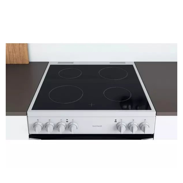 Indesit ID67V9KMWUK 60cm Electric Ceramic Cooker - White