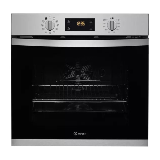 Indesit IFW3841PIXUK 59.5cm Electric Pyrolytic Oven - Inox